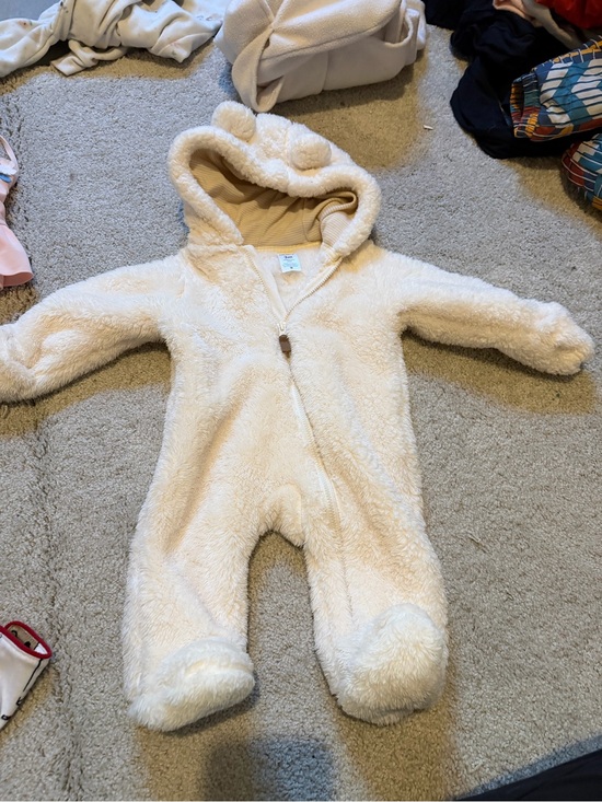 Carter's Other - Carter's Cream Plush Bear Hooded Footie